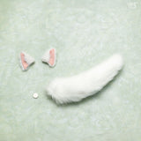 White Fox Ears & Tail