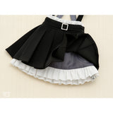 Skirt with Suspenders / Chimikko & Mini (Black)