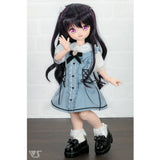 Dolly Parfait Coord Shorts Set / Chimikko & Mini (White x Pale Blue)