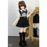 Skirt with Suspenders / Chimikko & Mini (Black)