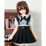 Skirt with Suspenders / Chimikko & Mini (Black)
