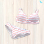 Striped Underwear Set M (Pink)