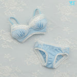 Lace Bra & Panties Set (Blue SS-S Bust)