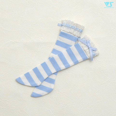 Laced Socks (Blue Stripes) / Mini