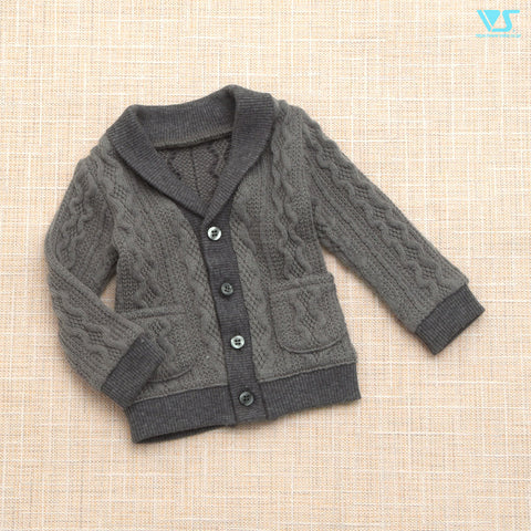 Knitted Cardigan (Gray) / M