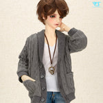 Knitted Cardigan (Gray) / M