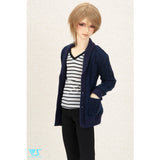 Knitted Cardigan (Navy) / L