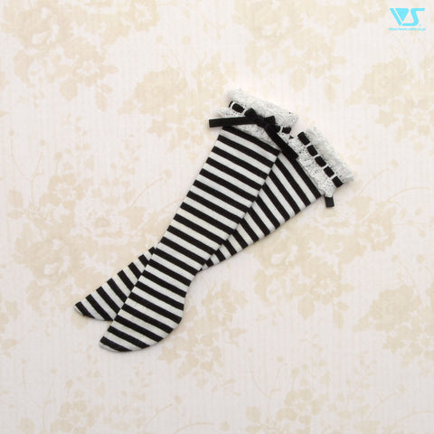 Laced Socks / Mini (Black Stripes)