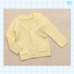 School Cardigan (Cream Yellow)