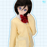 School Cardigan (Cream Yellow)
