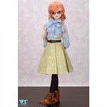 Brown tabby cat skirt set
