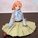Brown tabby cat skirt set