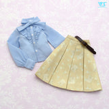 Brown tabby cat skirt set