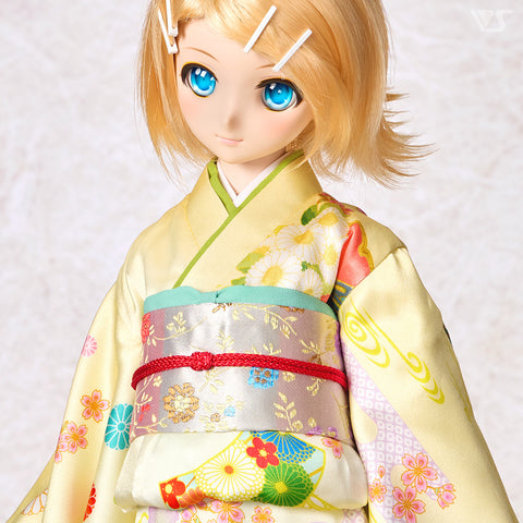 Furisode Kimono Set (Yellow)