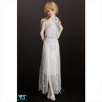 White Fringed Dress