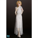White Fringed Dress