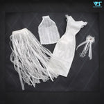 White Fringed Dress