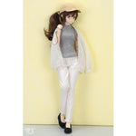 White Denim Pants Set