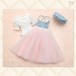 Denim and Tulle Girly Dress
