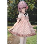 Pink Yoke Dress Set
