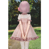 Pink Yoke Dress Set