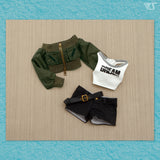 Khaki Short Jacket Set