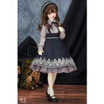 Navy Blue Cape Co-ord Set