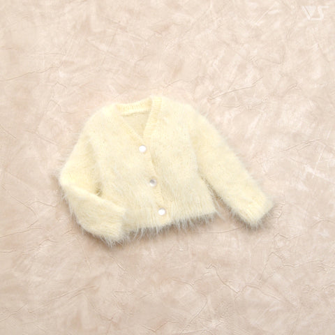 Fluffy Cardigan  Mini (White)