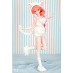 Fluffy White Cat Sleeveless Hoodie