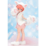 Fluffy White Cat Sleeveless Hoodie