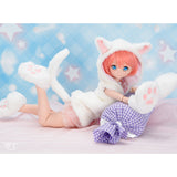 Fluffy White Cat Sleeveless Hoodie
