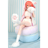 Fluffy White Cat Paw Set