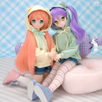 Pop-out Ponytail Hoodie Set (Puppy Ears) / Mini