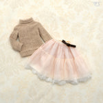 Praline Lace Skirt Set / Mini