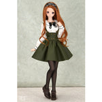 Olive Suspender Skirt Set