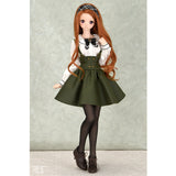 Olive Suspender Skirt Set