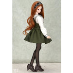 Olive Suspender Skirt Set