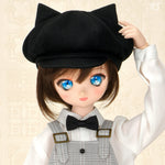 Cat Ear Newsboy Cap (Black)