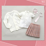 High School Girl Set (White x Pink)