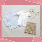High School Girl Set (Blue x Beige)