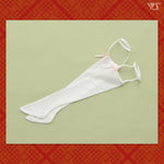 DD Garter Socks (White/Pink Ribbon)