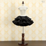 Pompon Skirt (Black Glitter) / Mini