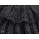 Pompon Skirt (Black Glitter) / Mini
