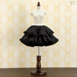 Pompon Skirt (Black Glitter)