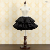 Pompon Skirt (Black Glitter)