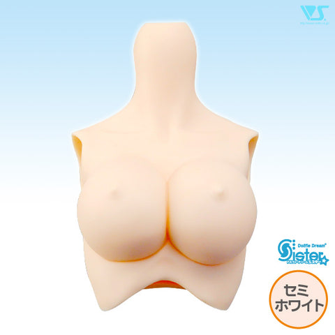 DDS-B-04-SW / L Shapely Bust / Semi-White